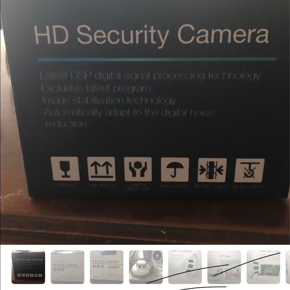 Indoor smoke Detector Type Poe Ip Camera